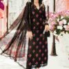 Classic Embroidered Lawn Suit with Printed Chiffon Dupatta