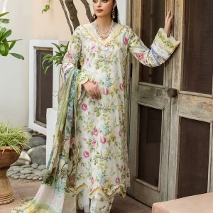 Elaf Prints with Chiffon Dupatta - Gladiolus Grace