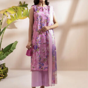 Sophia 3 Piece Digital Printed Lawn - GJ-SOP3P2501