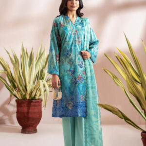 Sophia 3 Piece Digital Printed Lawn - GJ-SOP3P2501