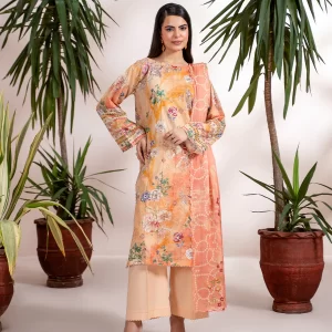 Sophia 3 Piece Digital Printed Lawn - GJ-SOP3P2501