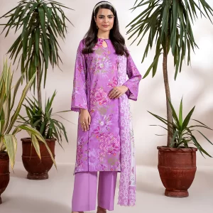 Sophia 3 Piece Digital Printed Lawn - GJ-SOP3P2501