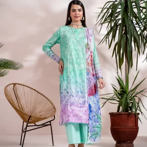 Sophia 3 Piece Digital Printed Lawn - GJ-SOP3P2501