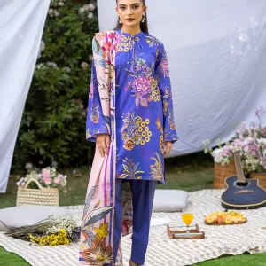 POPINN 3 PC Unstitched Lawn Suite - GJPIN2504A1
