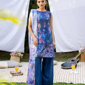 POPINN 3 PC Unstitched Lawn Suite - GJPIN2504A4