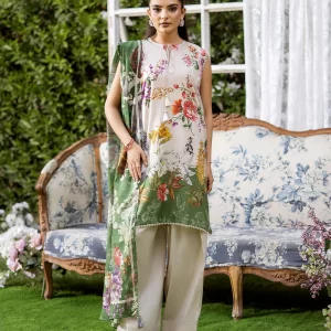 POPINN 3 PC Unstitched Lawn Suite - GJPIN2504A7