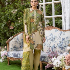 POPINN 3 PC Unstitched Lawn Suite - GJPIN2504A9