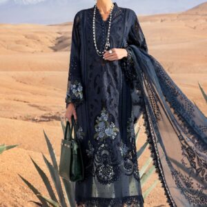 Maria.B 3 Piece Unstitched Embroidered Lawn Suit | D-2504-B