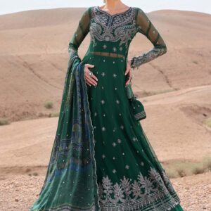 Maria.B 3 Piece Unstitched Embroidered Net Suit | D-2507-A