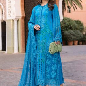 Maria.B 3 Piece Unstitched Embroidered Lawn Suit | D-2503-B