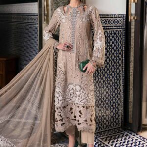 Maria.B 3 Piece Unstitched Embroidered Lawn Suit | D-2502-A