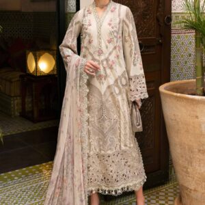 Maria.B 3 Piece Unstitched Embroidered Lawn Suit | D-2514-B