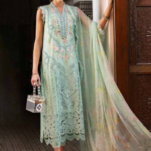 Maria.B 3 Piece Unstitched Embroidered Lawn Suit | D-2514-A