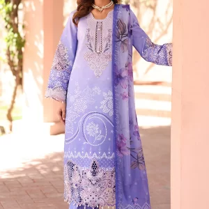 ALIZEH 3 Piece Unstitched Embroidered Printed Suit | AF-EPL-7032-RHEA
