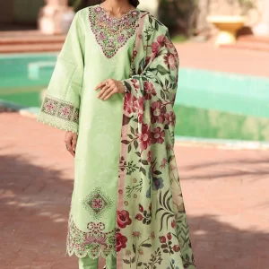 ALIZEH 3 Piece Unstitched Embroidered Printed Suit | AF-EPL-7034-NUMA