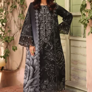 ALIZEH 3 Piece Unstitched Embroidered Printed Suit | AF-EPL-7037-AZLIN
