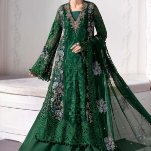 Maria.B 3 Piece Unstitched Embroidered Chiffon Suit | BD-3008