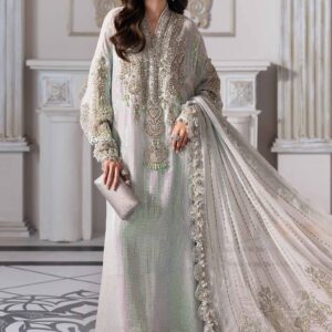 Maria.B 3 Piece Unstitched Embroidered Chiffon Suit | BD-3005