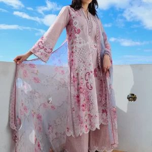 Sanem by image - 3 Piece Unstitched Printed Embroidered Suit | Spring Printkari 2025 - PKSS25-D23
