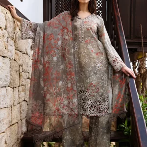 Anisa by image - 3 Piece Unstitched Printed Embroidered Suit | Spring Printkari 2025 - PKSS25-D15