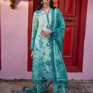 Sahar by image - 3 Piece Unstitched Printed Embroidered Suit | Spring Printkari 2025 - PKSS25-D13