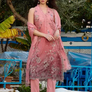 Sorina by image - 3 Piece Unstitched Printed Embroidered Suit | Spring Printkari 2025 - PKSS25-D8