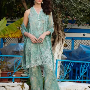 Elara by image - 3 Piece Unstitched Printed Embroidered Suit | Spring Printkari 2025 - PKSS25-D26
