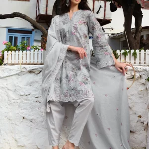 Elaha by image - 3 Piece Unstitched Printed Embroidered Suit | Spring Printkari 2025 - PKSS25-D2