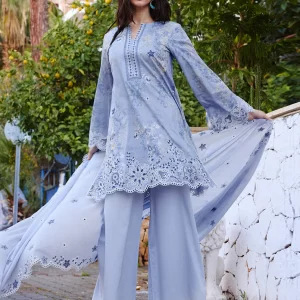 Parvaneh by image - 3 Piece Unstitched Printed Embroidered Suit | Spring Printkari 2025 - PKSS25-D4
