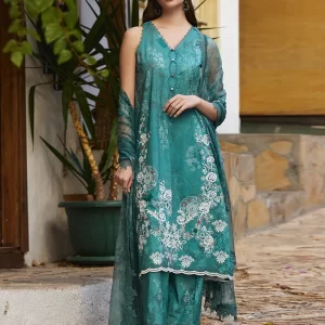 Sareh by image - 3 Piece Unstitched Printed Embroidered Suit | Spring Printkari 2025 - PKSS25-D11