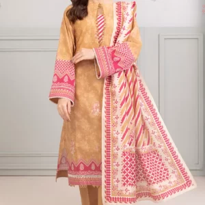 Zellbury Summer Print Embroidered Textured Lawn 3 Piece - WUS25E30401