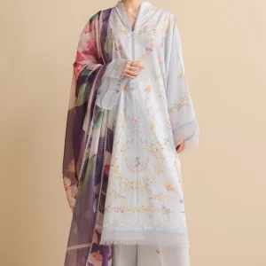 3-PC Unstitched Printed Lawn Coco By Zara Shahjahan | ARIA-3A