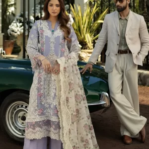 Elaf Premium Embroidered Luxury Lawn Unstitched 3Pc