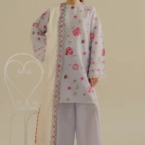 Zara Shahjahan - Coco Lawn Unstitched 3 Piece | Zufra-6B