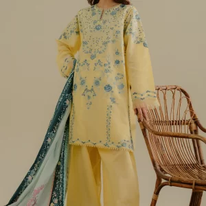 Zara Shahjahan - Coco Lawn Unstitched 3 Piece | Velin-7B