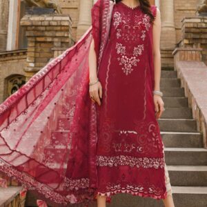 Maria. B 3 Piece Unstitched Printed Embroidered Lawn Suit | D-2315-B