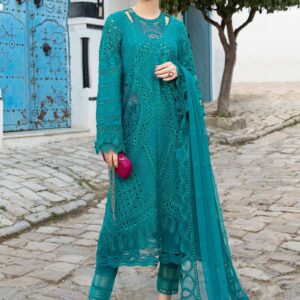Maria. B 3 Piece Unstitched Printed Embroidered Lawn Suit | D-2402-A