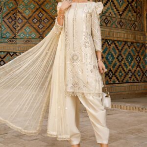 Maria. B 3 Piece Unstitched Printed Embroidered Lawn Suit | D-2308-A