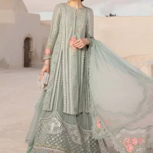 Maria. B 3 Piece Unstitched Printed Embroidered Lawn Suit | D-2105-B