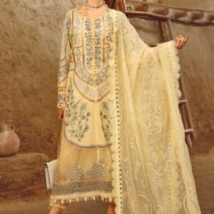 Maria. B 3 Piece Unstitched Printed Embroidered Lawn Suit | D-2312-A