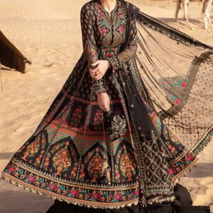 Maria. B 3 Piece Unstitched Printed Embroidered Suit | D-2413-B