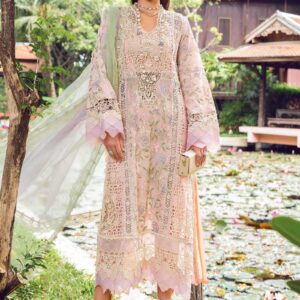 Maria. B Printed Embroidered Suit