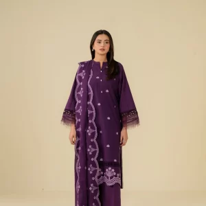 Beena By BEYOND EAST - 3 Piece Unstitched Embroidered Lawn Suit - WUE-154526