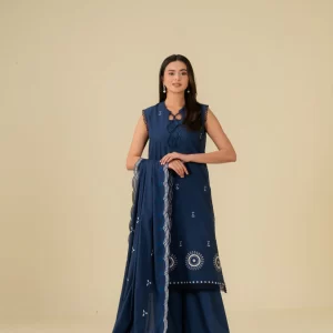 Beena By BEYOND EAST - 3 Piece Unstitched Embroidered Lawn Suit - WUE-154524