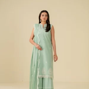 Beena By BEYOND EAST - 3 Piece Unstitched Embroidered Lawn Suit - WUE-154522