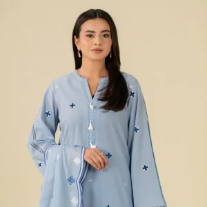 Beena By BEYOND EAST - 3 Piece Unstitched Embroidered Lawn Suit - WUE-154521