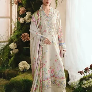 Silah Printed & Embroidered Raw Silk Collection 2025 by RajBari (D-06)