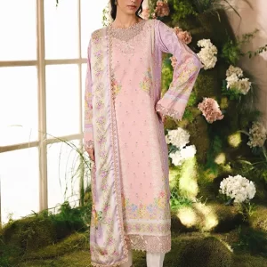 Silah Printed & Embroidered Raw Silk Collection 2025 by RajBari (D-07)