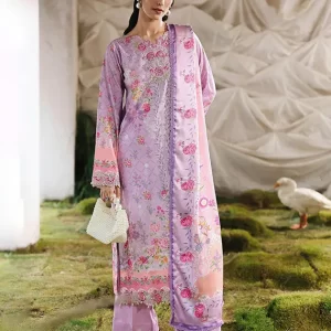 Silah Printed & Embroidered Raw Silk Collection 2025 by RajBari (D-09)