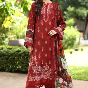 Nureh Daily Delights Viscose Unstitched Embroidered Lawn | D-18